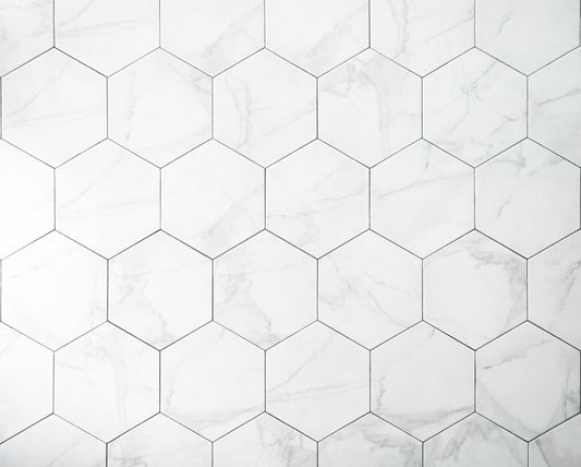 Foodbackdrop Marble White Tile